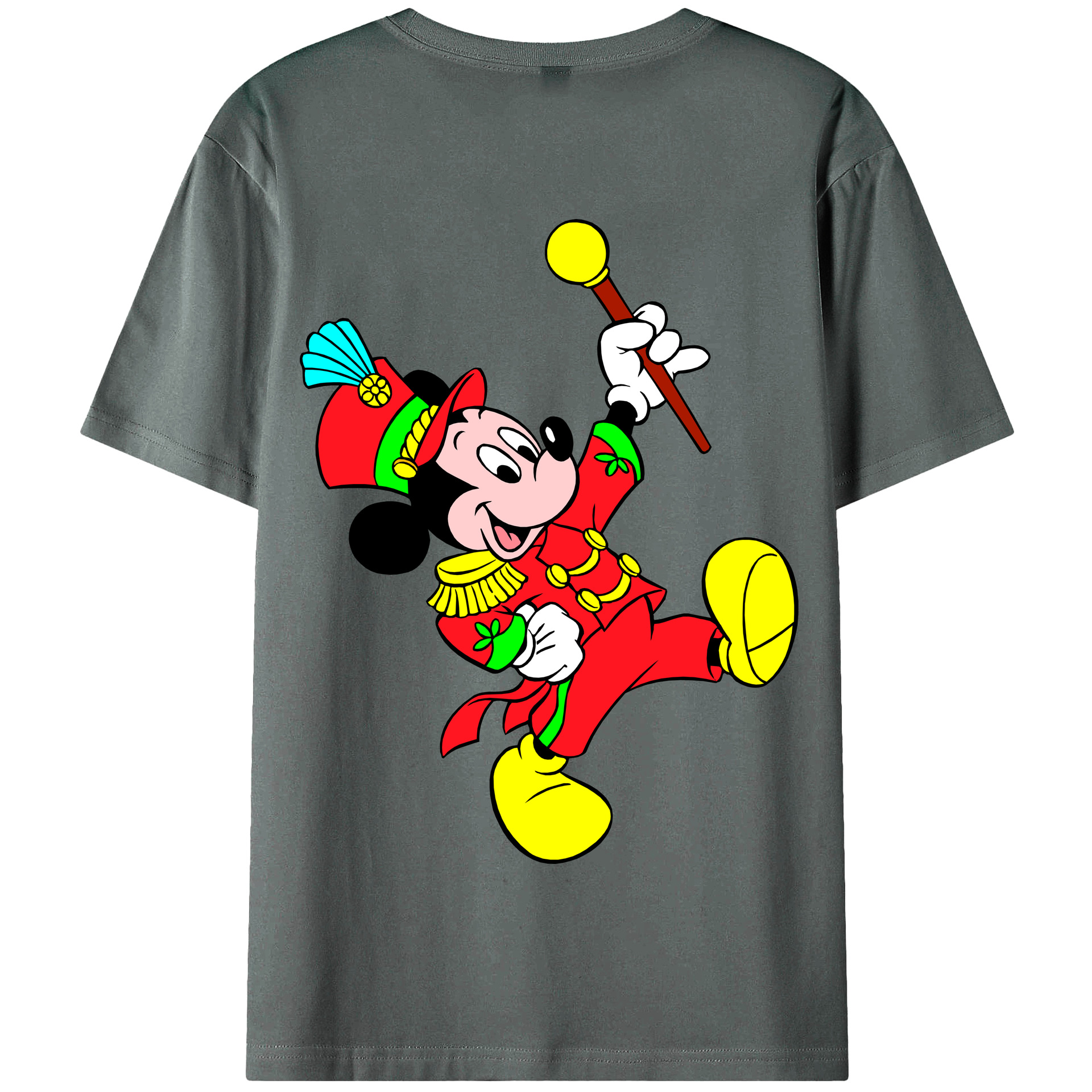 （画像用） ミッキーマウス Mickey Mouse 綿100％半袖Tシャツ（背面プリント）